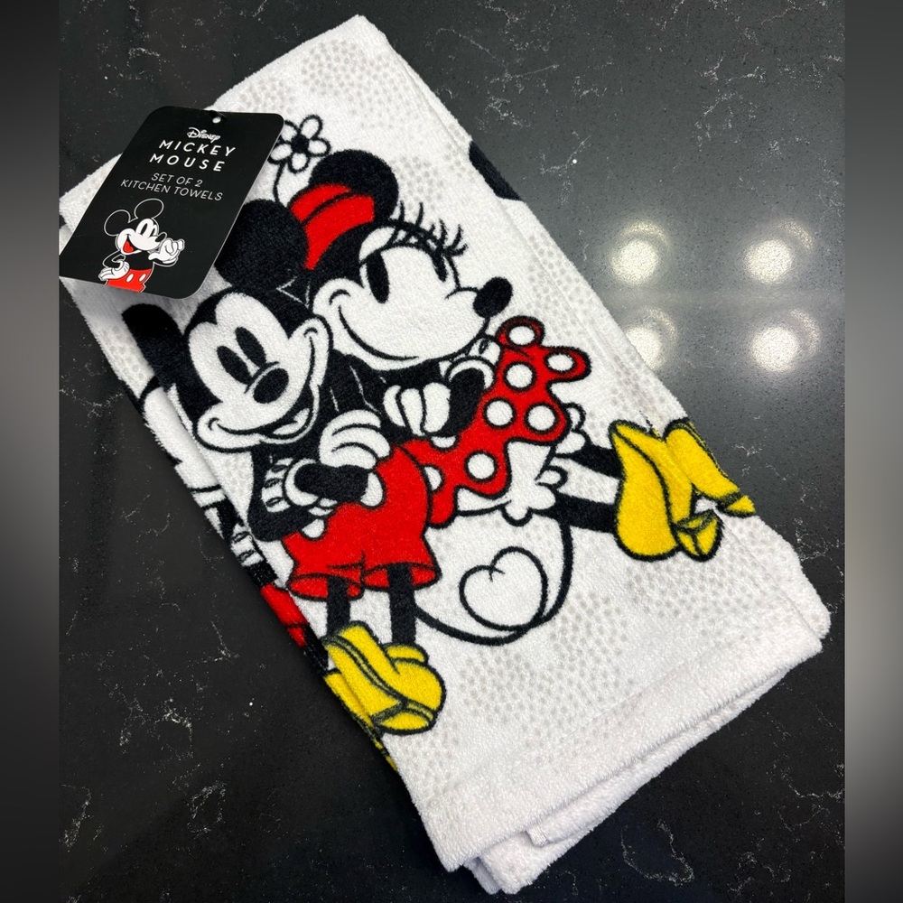 Disney Mickey and Minnie Mouse Kitchen Towel Set of 2